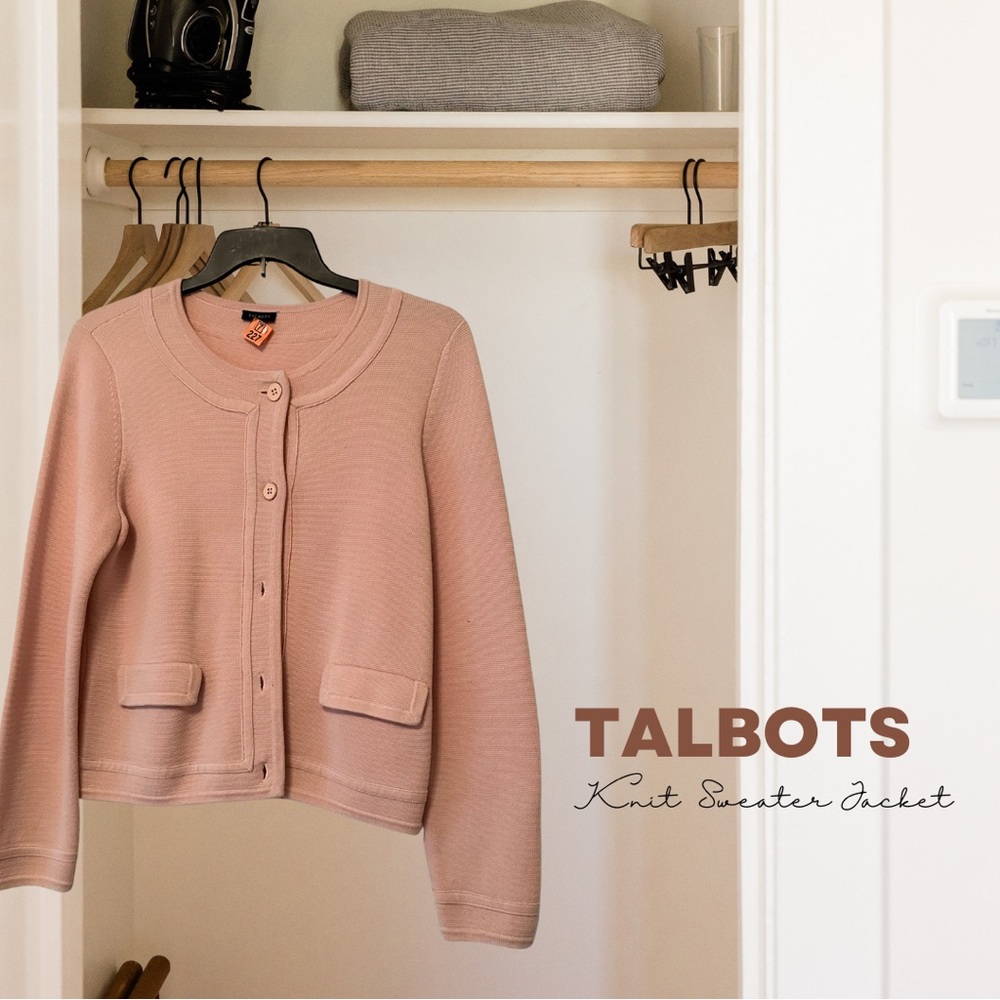 Talbots Pink Cardigan